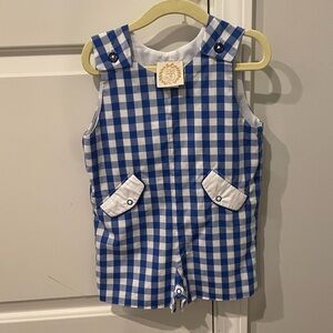 TBBC Blue and white gingham jon jon